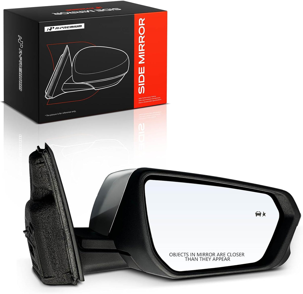 A-Premium Passenger Side Power Door Mirror Compatible with Chevrolet, GMC