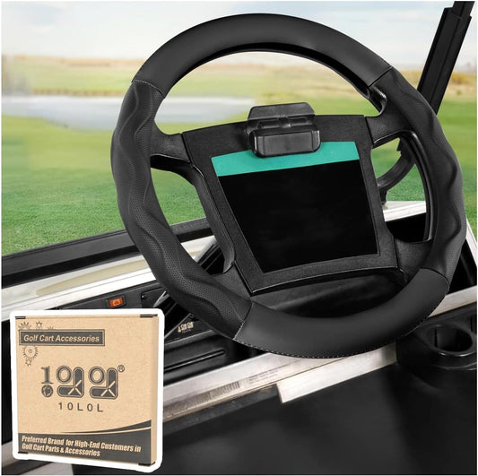 10L0L 14 Inch Golf Cart Steering Wheel Cover for Yamaha, Club Car 1981-Up