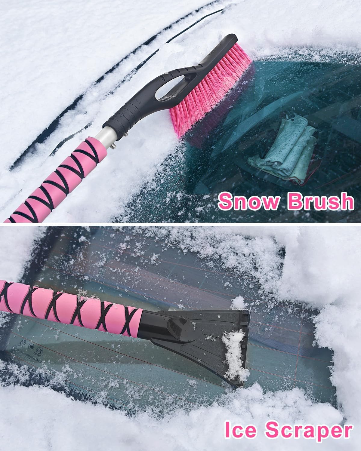Snow Brush and Ice Scraper for Car Scratch-Resistant Snow Scraper