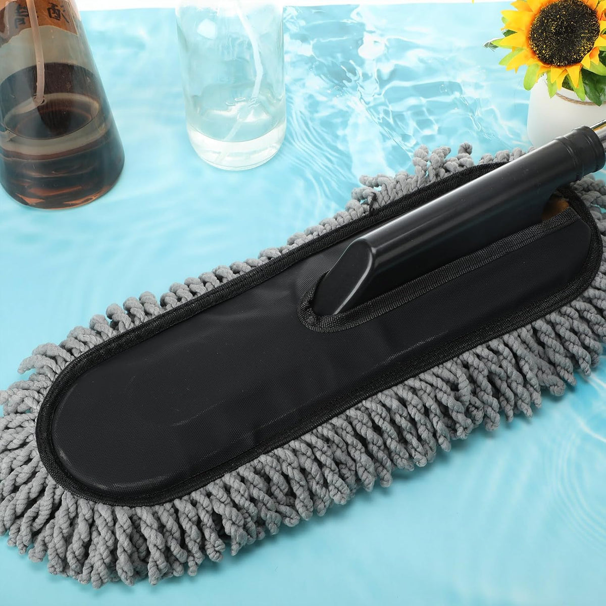4 Pack Microfiber Car Duster Exterior Scratch Free, Gray