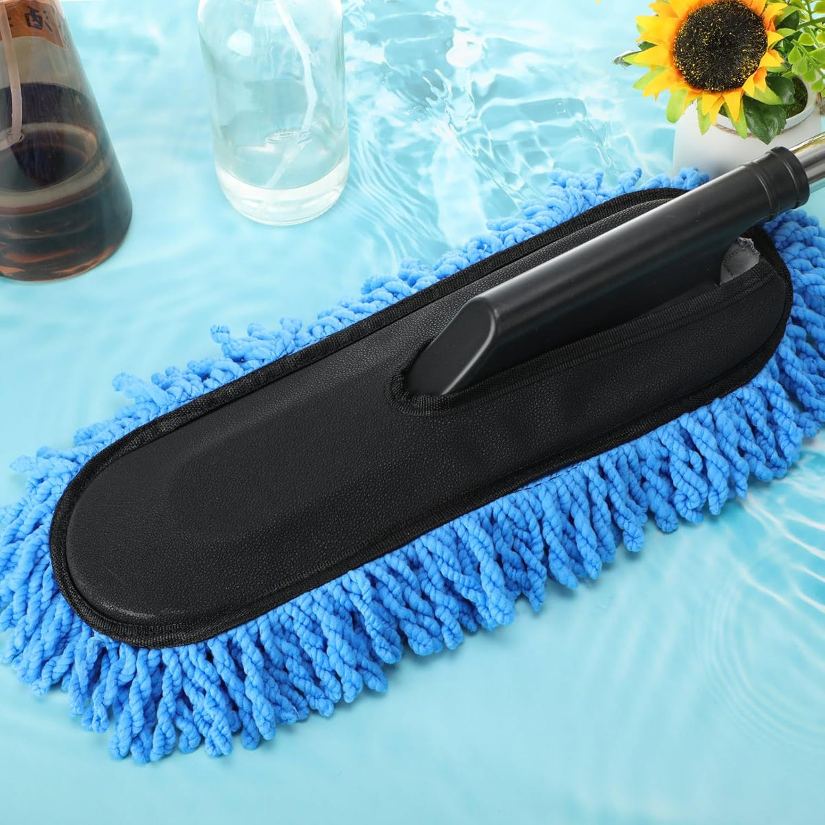 1 Pack Microfiber Car Duster Exterior Scratch Free, Blue