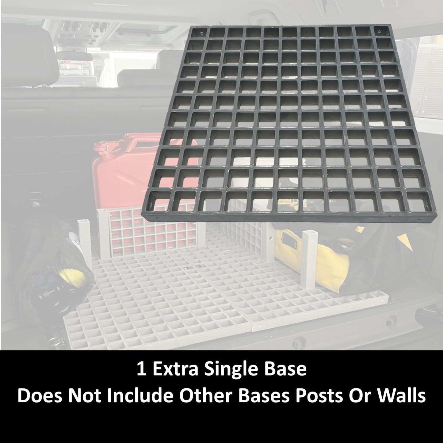 Keyfit Tools Gridius-Maximus Professional Contractor Grade Truck Bed Organizer Cargo System Modular Divider Trunk SUV Trailer Expandable Storage Secure Loads Custom Ridged Upgrade from A Net Or Bar