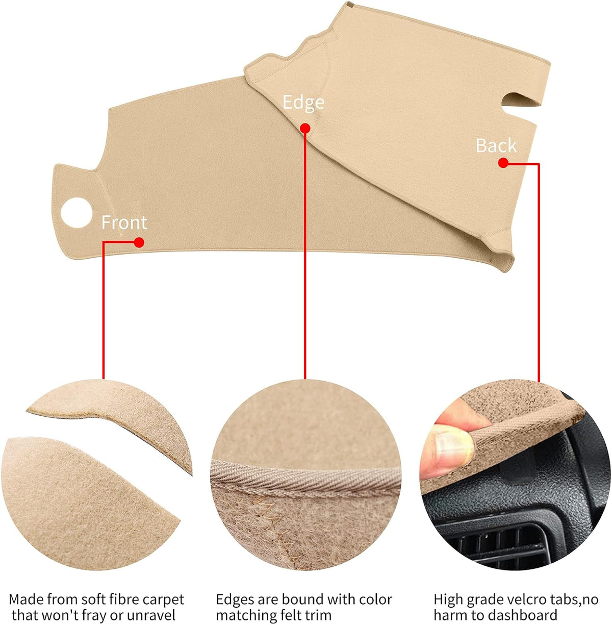 Dash Cover for 1997-2000 Chevy/GMC C1500 C2500 C3500 K1500 K2500 K3500