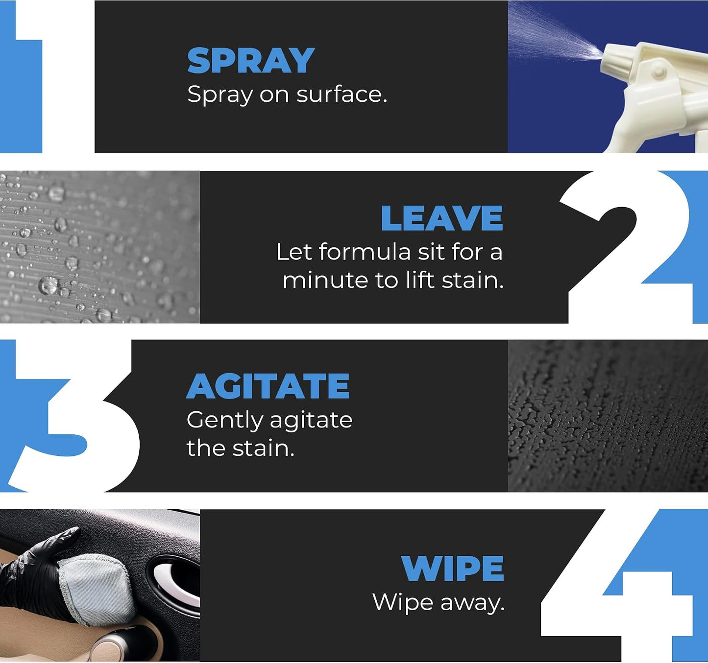 ULTRA CAB CLEANER - Heavy Duty Cleaner for Cars, Trucks, & Vehicles, Interior Detailer for Seats, Carpets, Vinyl, Fabric, Leather, Upholstery, Headliner, & Dash, 32 Ounce Spray