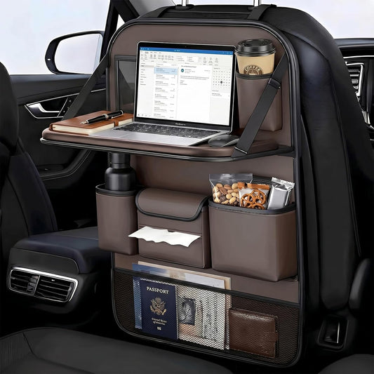 1 Pack - Car Organizer, Back Seat Car Organizer, Back Seat Organizer, Seat Organizer, Car Organizer and Storage Box.(Brown)
