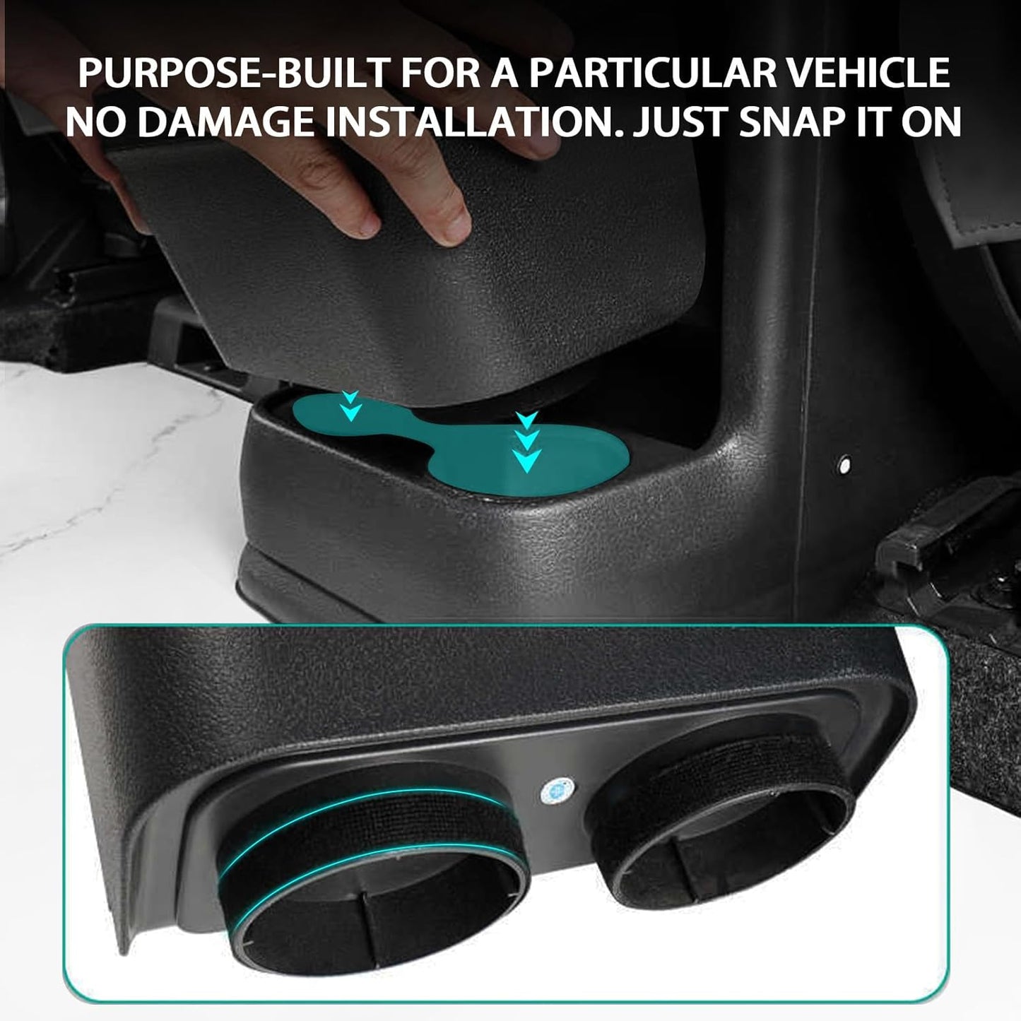 PACEWALKER Car Trash Can for Toyota Sienna 2024 2023 2022 2021 Modification Waterproof in- Trash can for Toyota Sienna 2021-2024 Accessories Black
