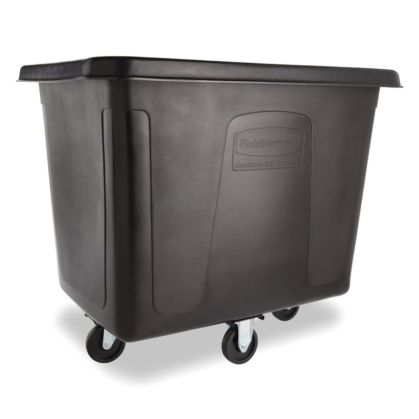 Rubbermaid Commercial 461673BE Recycling Cube Truck, Rectangular, Polyethylene, 500lb Cap, Blue