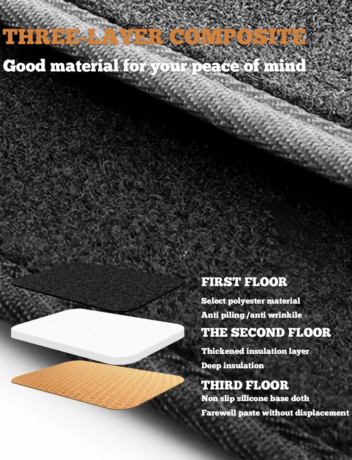 Partsable Dash Cover Mat Compatible with Toyota Camry 2007 2008 2009 2010 2011 Camry Dashboard Cover Mat Interior Accessories Nonslip Dash Board Protector Mat Sunshade Anti Glare Pad Carpet (Gray)