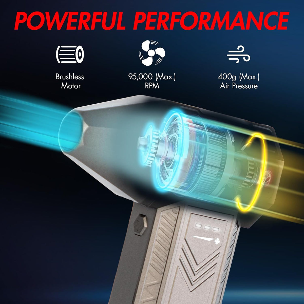 Wagan EL7610 iOnBoost V8 Jet 1200A Peak Jump Starter with Turbo Air Blower