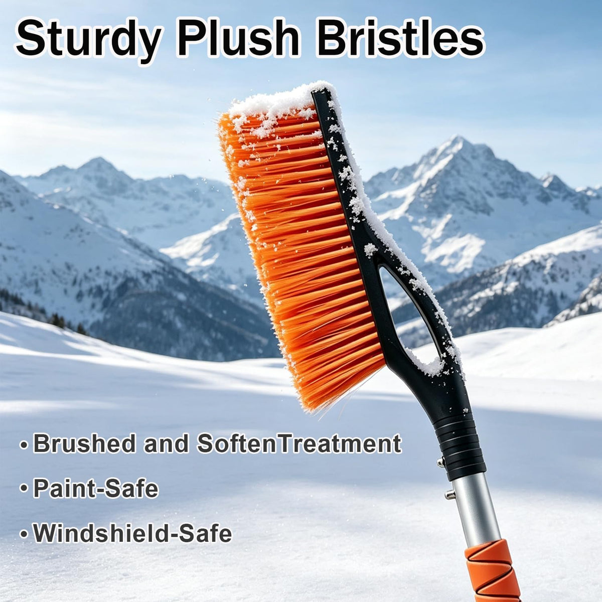 2 Pack Snow Brush, Portable Ice Scrapers for Car Windshield 25"