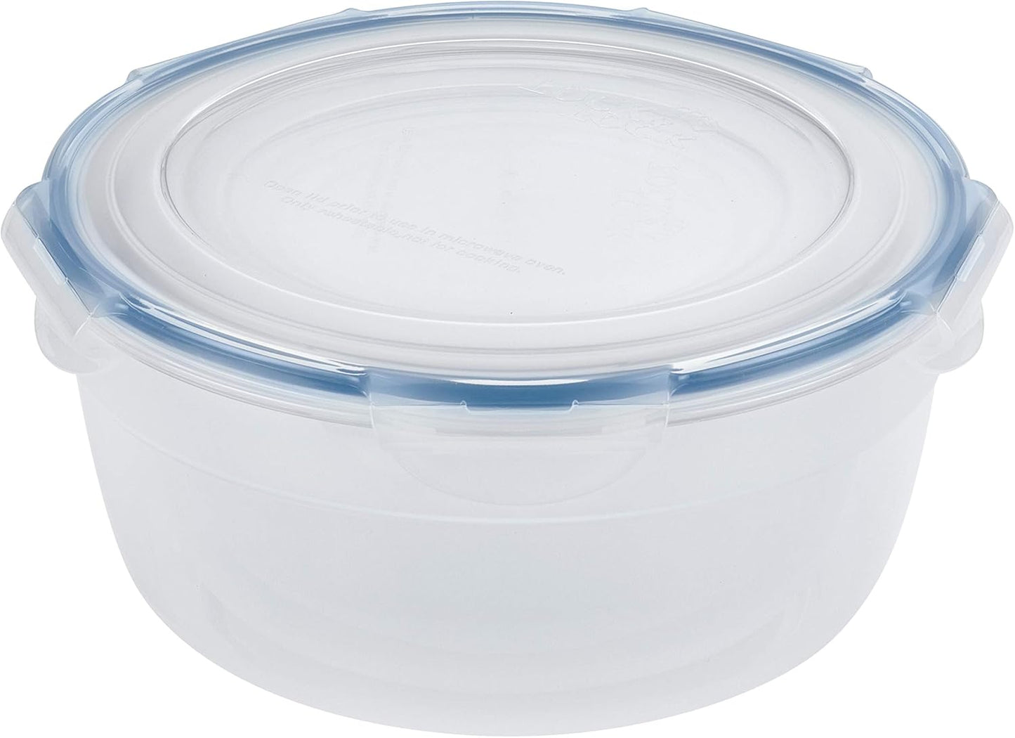 LocknLock Easy Essentials Food Storage lids/Airtight containers/Stackable, BPA Free, 6 Piece, Clear