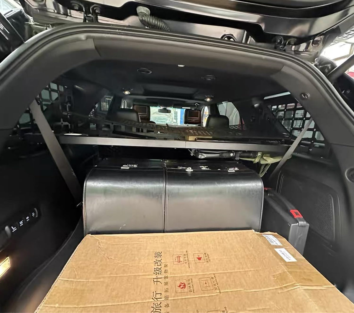 L2R for Ford Explorer 2011-2019 Molle Panel Rear Cargo Rack Basket Interior Luggage Carrier Modular Storage Panel Trunk Shelf Hanging Boards Organizer Kit (Side Panel + Trunk Shelf)