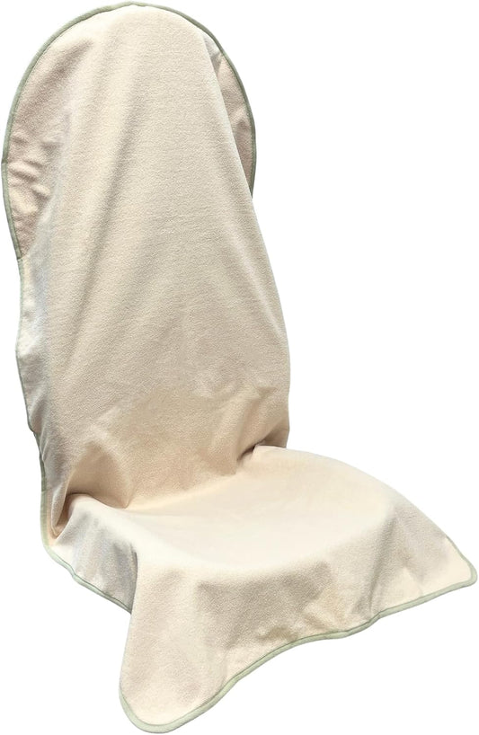 Waterproof Car Seat Cover for Front Seats, Protector for Cars SUVs Trucks, Sweat Towel Seat Covers Bucket for Gym,Workout,Beach,Hiking,Running Swimming(Beige, 1PC)