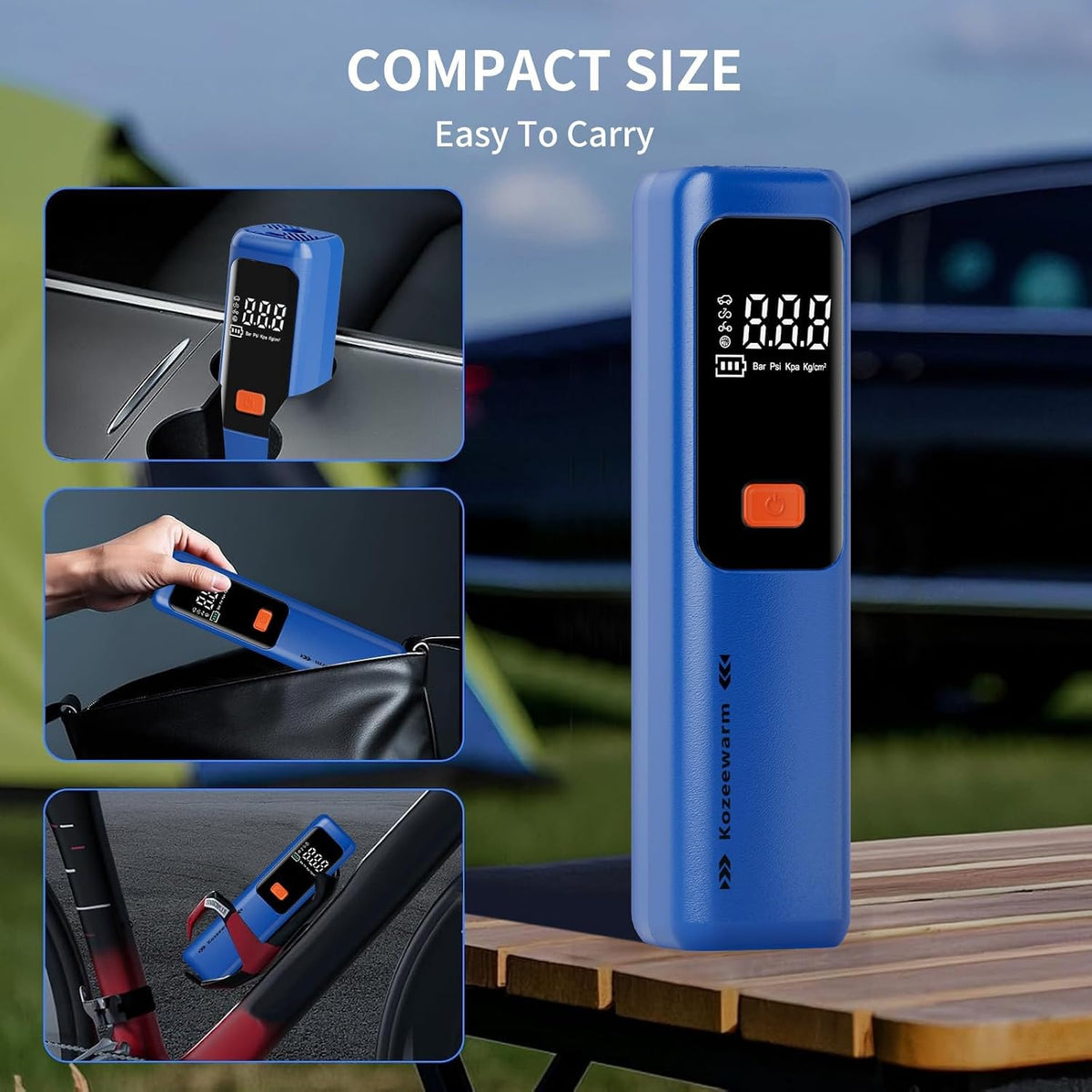 Tire Inflator Portable Air Compressor for Car, Motocycle, Bike Inflatables