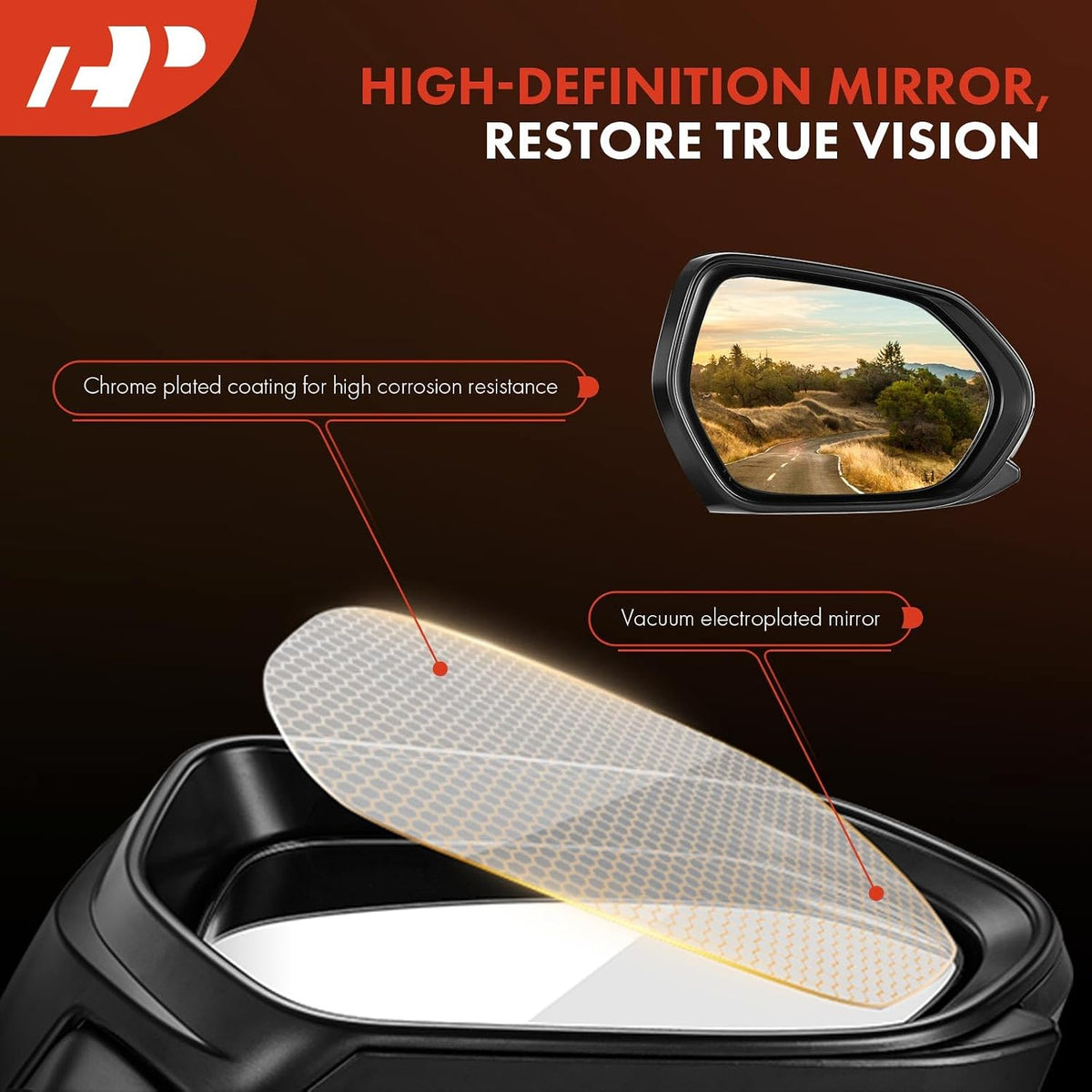 A-Premium Driver Side Power Door Mirror Compatible with Hyundai