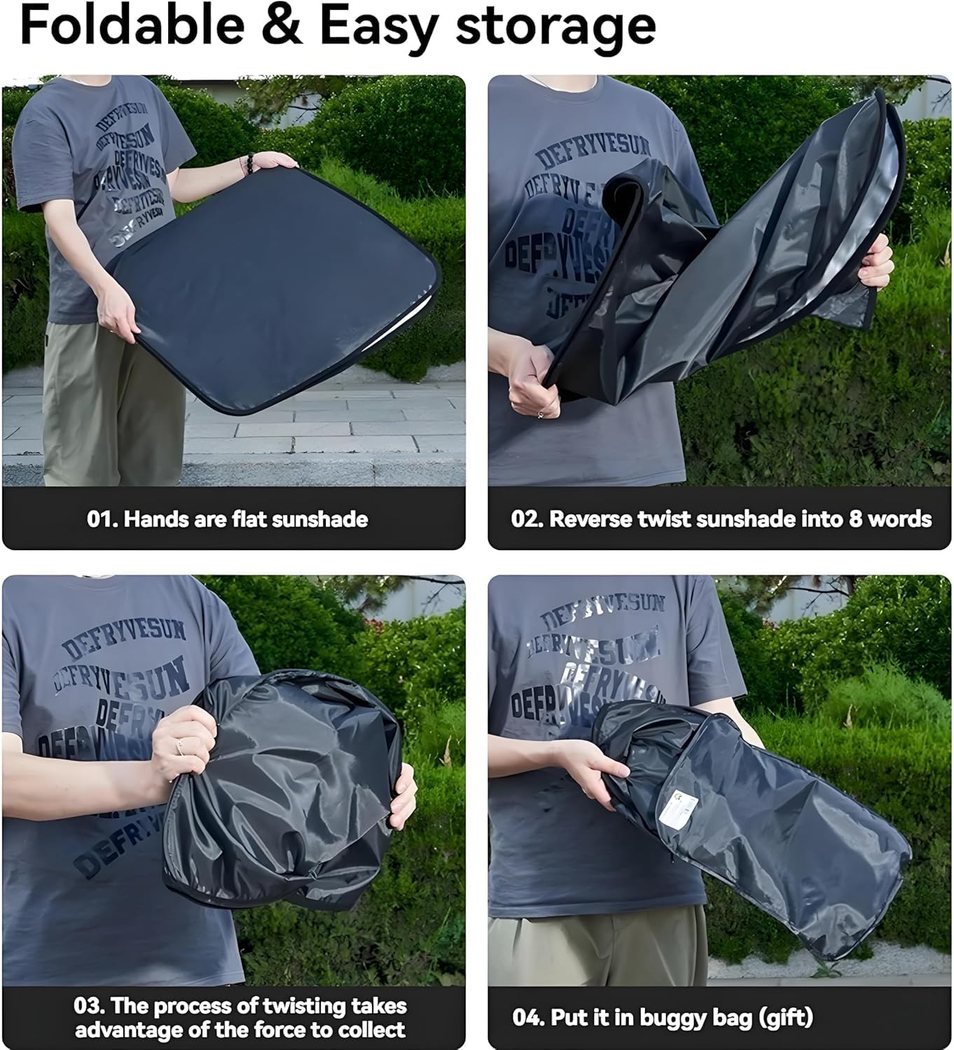 for Ford Escape 2013-2026 Windshield Sun Shade - Foldable Windshield Cover Sun Shade for Escape Accessories Protect Car from Sun Rays Overlapping UV Reflective Window Sunshade