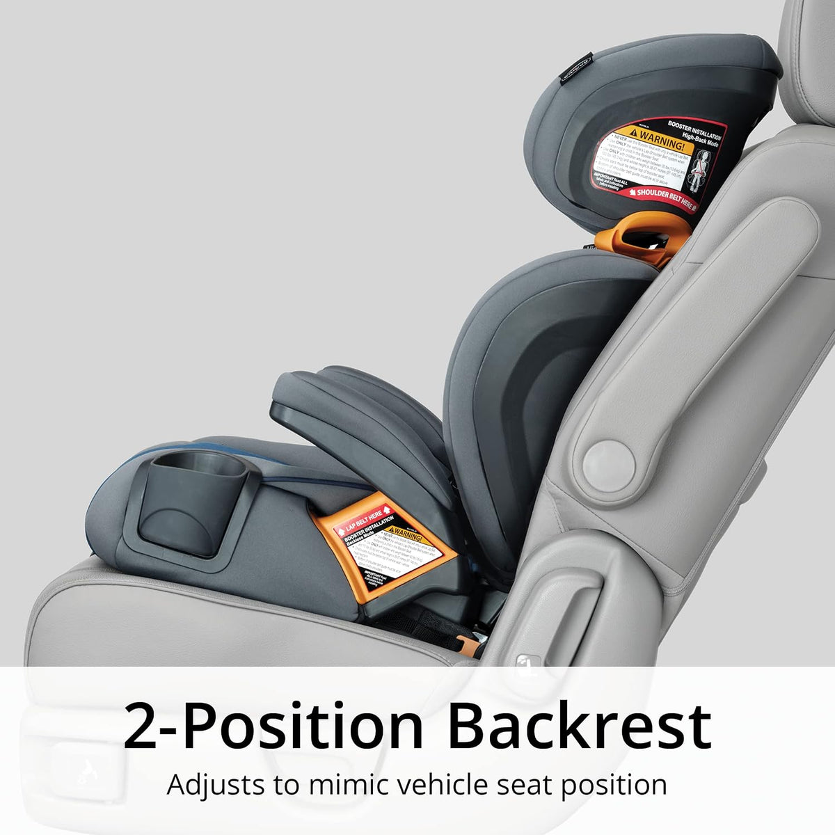 Chicco KidFit ClearTex Plus 2-in-1 Belt-Positioning Booster Car Seat