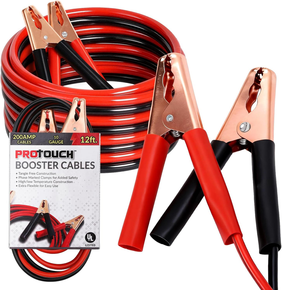 4 Gauge Jumper Cables for Car, 20FT Booster Cables, Long Jumper Cable