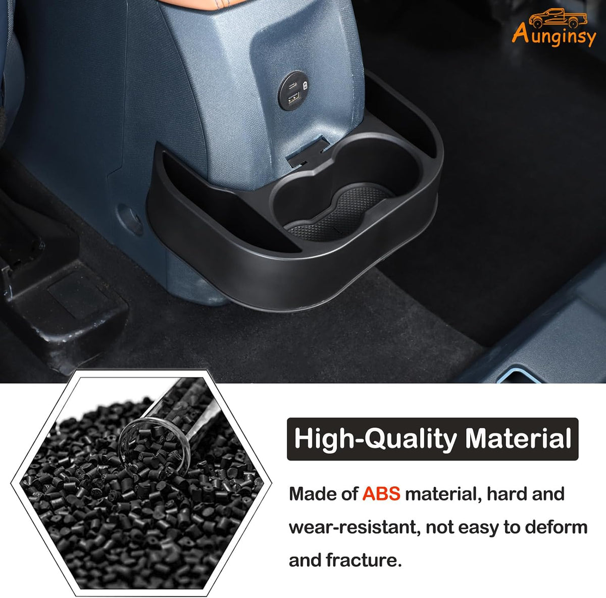 Car Rear Cup Holder Expander Organizer Tray Fit for Ford Maverick 2022-2026