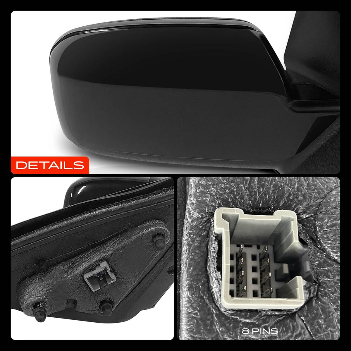 A-Premium Passenger Side Power Door Mirror Compatible with Ford, Mercury