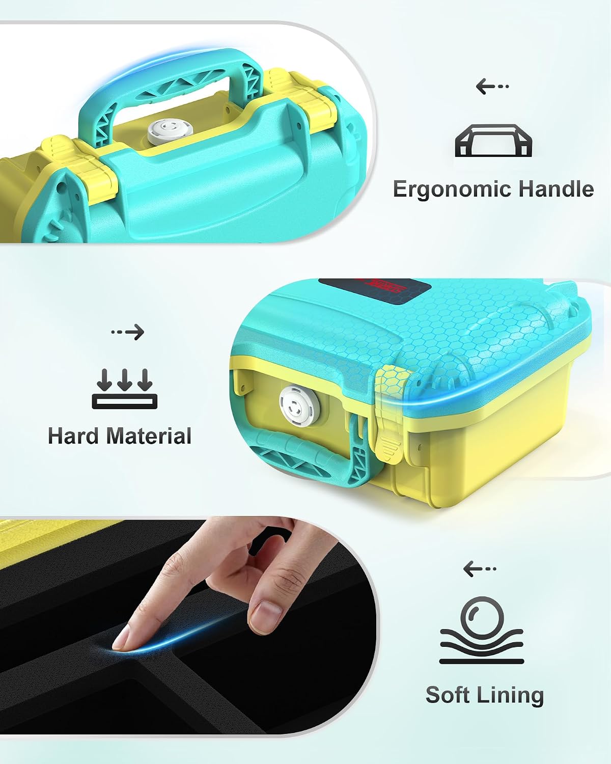 STARTRC GAMES Hard Carrying Case for Nex Playground Game System, Travel Bag with Soft Lining for Nex Playground Console, Power Adapter, HDMI Cable, Remote, Camera Privacy Cover and Other Accessories