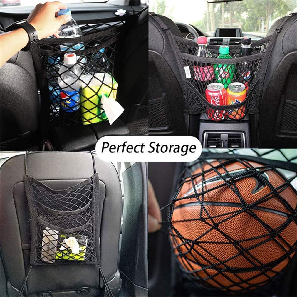 DYKESON Dog Car Net Barrier with Mesh Organizer, Pet Divider for Cars, SUVs