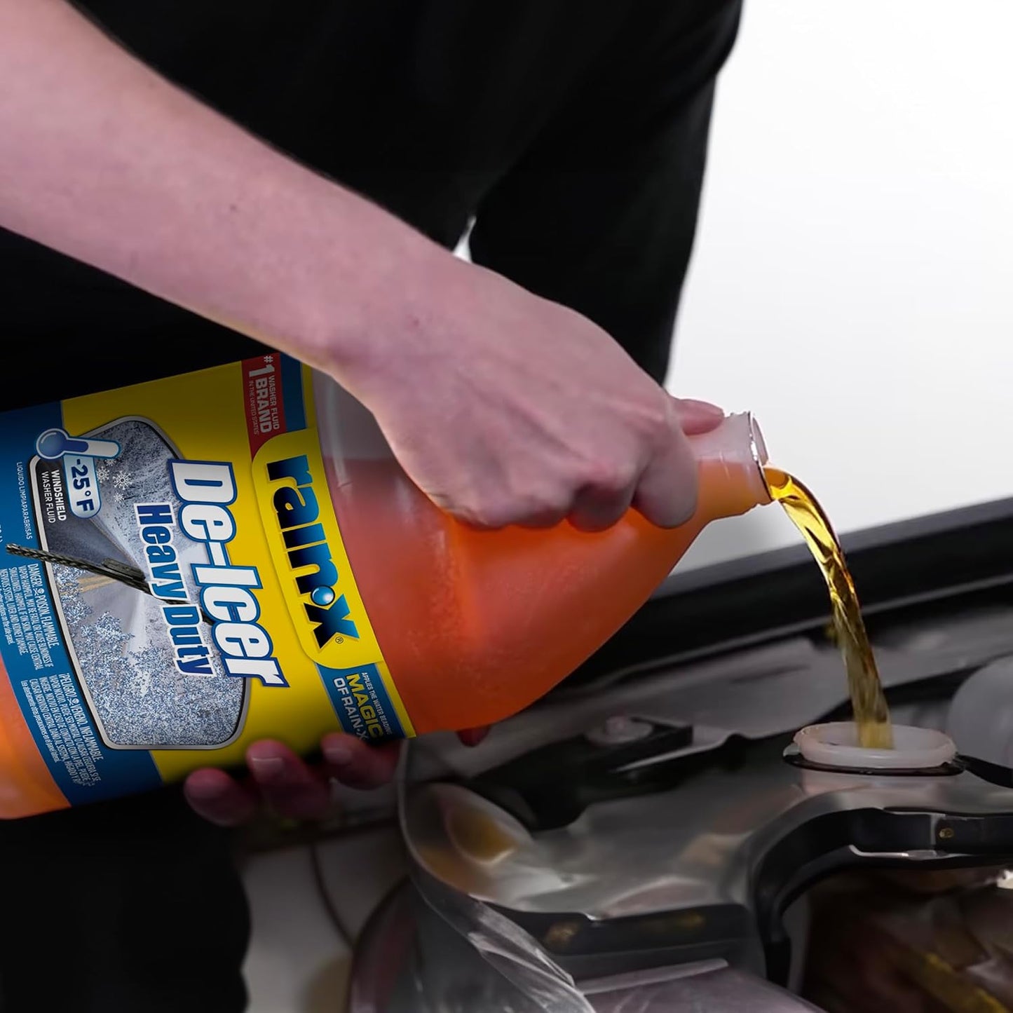 Rain-X -25°F Heavy Duty De-Icer Windshield Washer Fluid - 1 Gallon (Pack of 6)