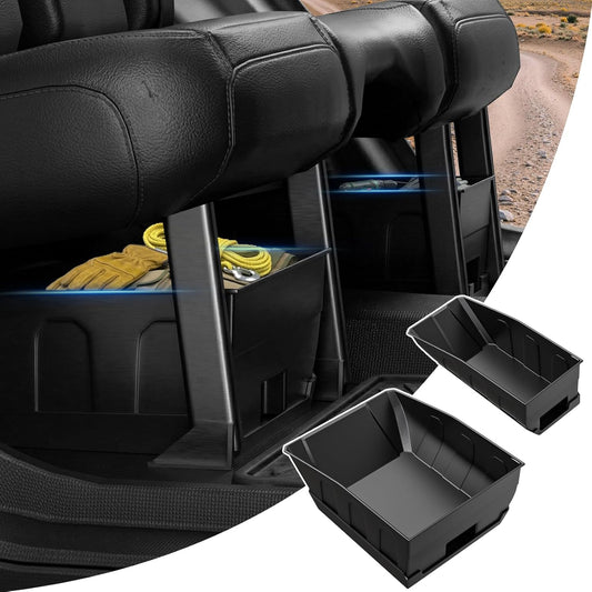 DIAMOOKY Rear Under Seat Storage for Jeep Wrangler JL JLU 2018 2019 2020 2021 2022 2023 2024 2025 2026 4-Door Accessories, Under Back Seat Organizer Tool Box (Not for 2-Door, 4xe & Gladiator JT)