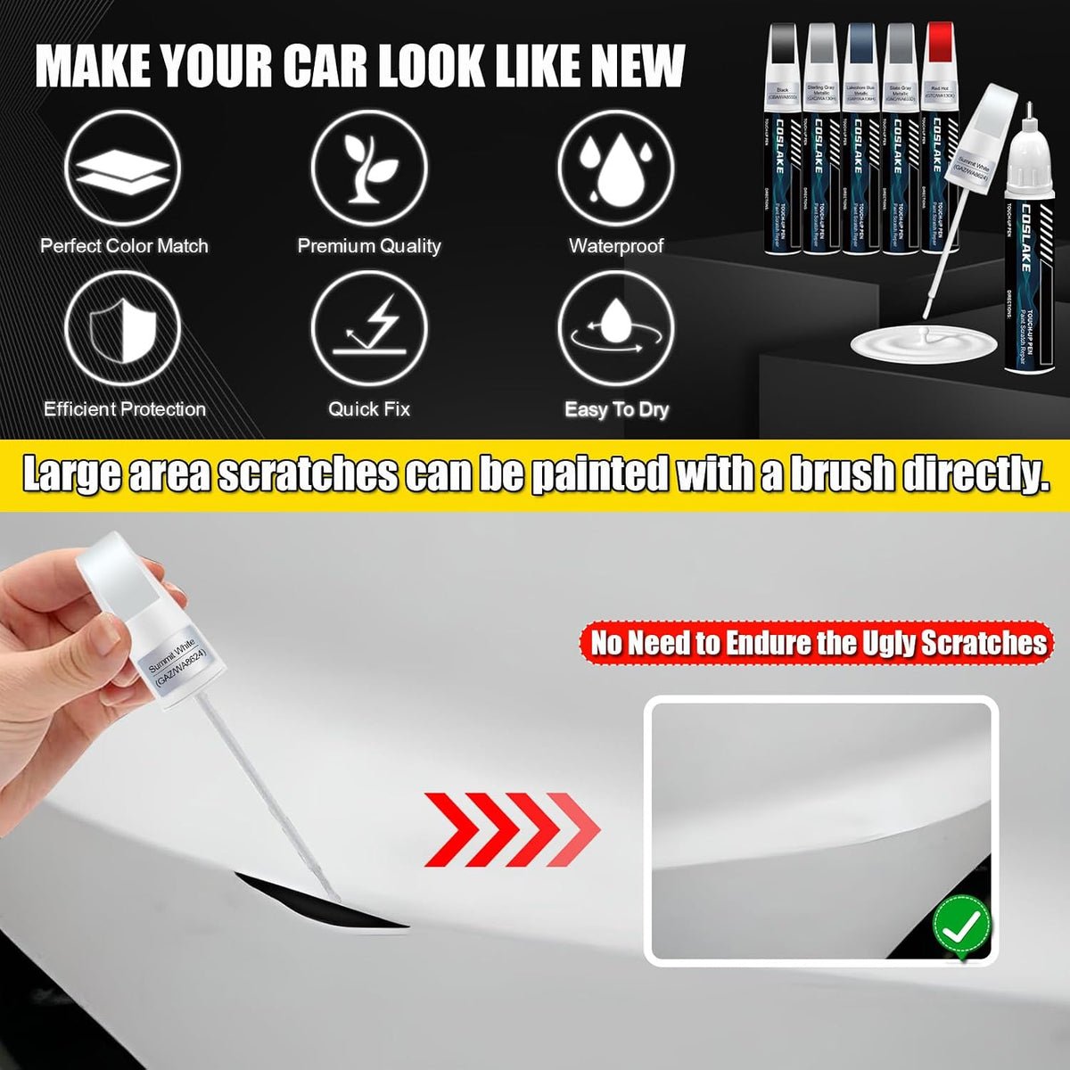 Car Touch Up Paint(Sterling Gray Metallic(GXD/WA130H)) for Chevrolet
