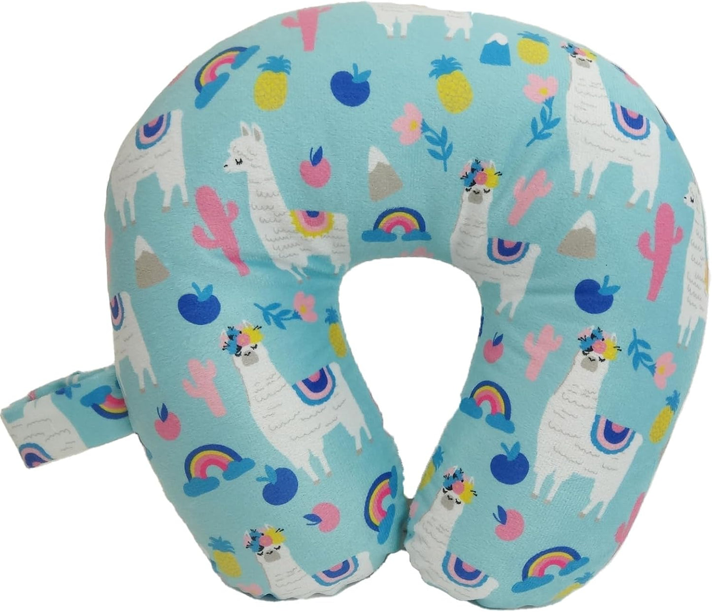 Wolf Essentials Kids Cozy Soft Microfiber Neck Pillow, Compact, Perfect for Plane or Car Travel, Shooting Star