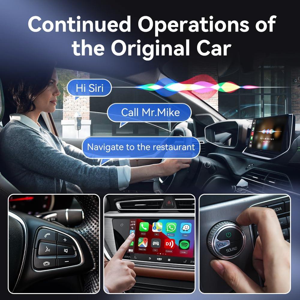 CarlinKit CarPlay Wireless Adapter MiNi SE 2026 - Auto Connect Online Update for iPhone, Apple CarPlay Wireless Adapter Convert OEM Wired CarPlay Cars, Plug & Play Dongle