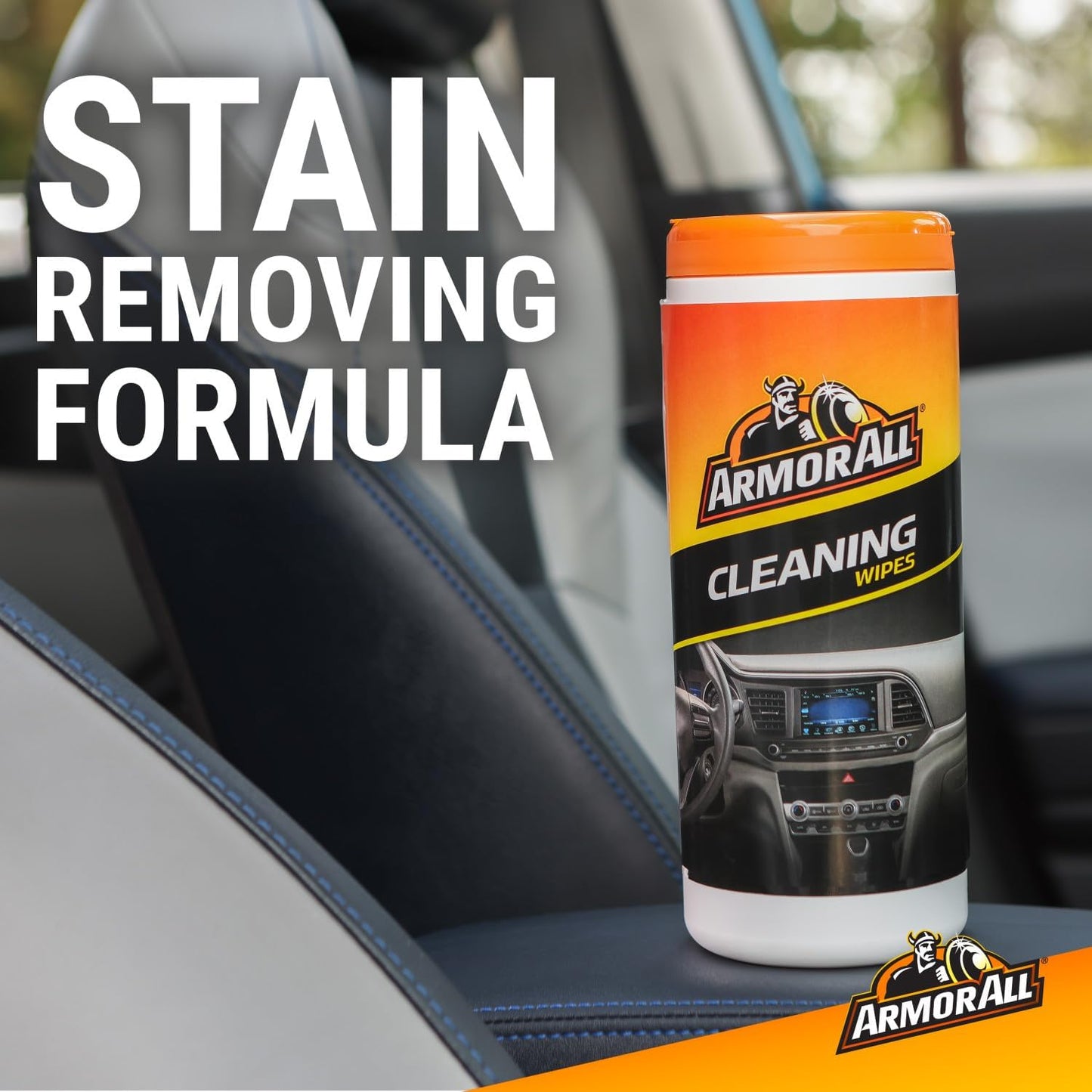 Armor All Car Cleaning Wipes, 90 Count Canister, Car Wipes | Lint-free car dashboard cleaner for dashboards, vinyl, clear plastics, carpet and fabric; not for glass or leather