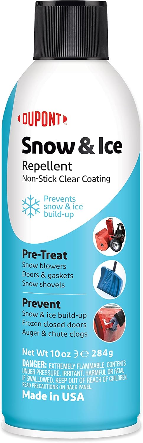 DuPont Teflon Snow and Ice Repellant, 10-Ounce & Non-Stick Dry-Film Lubricant Aerosol, 10 oz