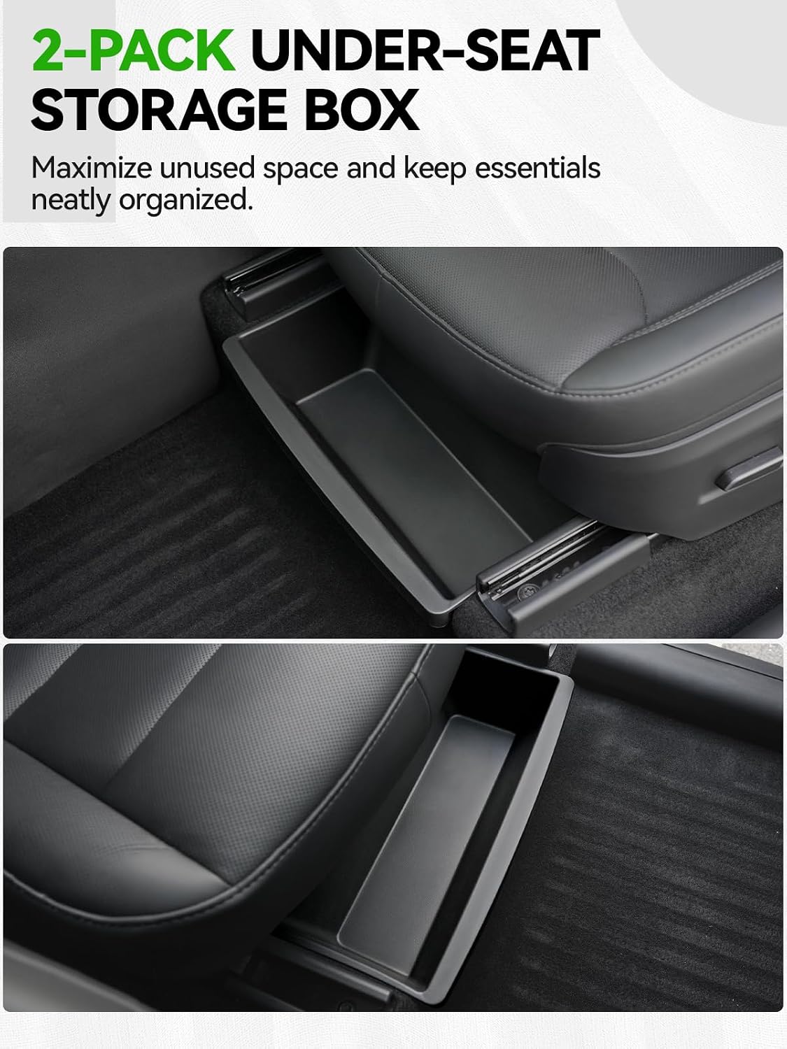 10PCS Center Console Organizer Tray for 2025 2026 Tesla Model Y Juniper Accessories, Under Seat Storage Armrest Hidden Storage Box Cup Holder Charger Pad for Tesla ModelY Juniper (Not fit Standard)