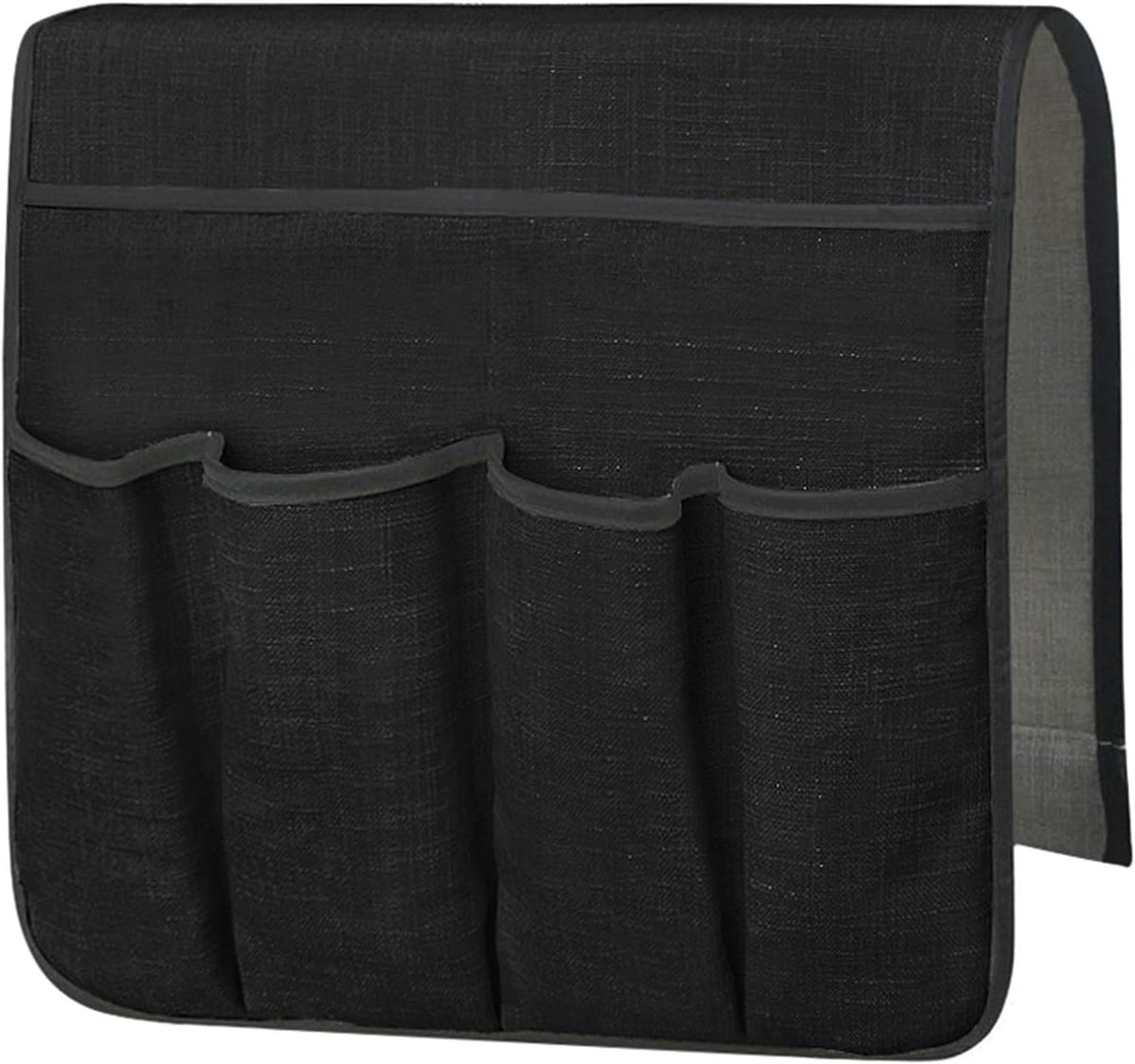 IPENNY Cotton Linen Sofa Couch Remote Control Holder Chair Armrest Caddy Pocket Organizer Storage Bag for Cellphone Tablet Notepad Book Magazines DVD Eyewears Drinker Snacks Holder Pouch