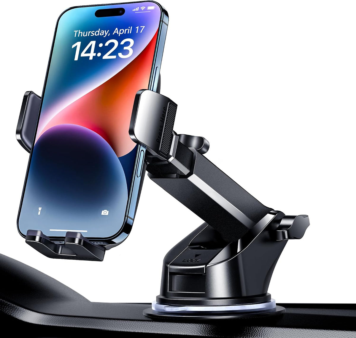 Qifutan Car Phone Holder Automobile Cell Phone Holder Car Mount for iPhone Universal Car Dashboard Mount Fit All Phones Cell Phone Camera Mounts