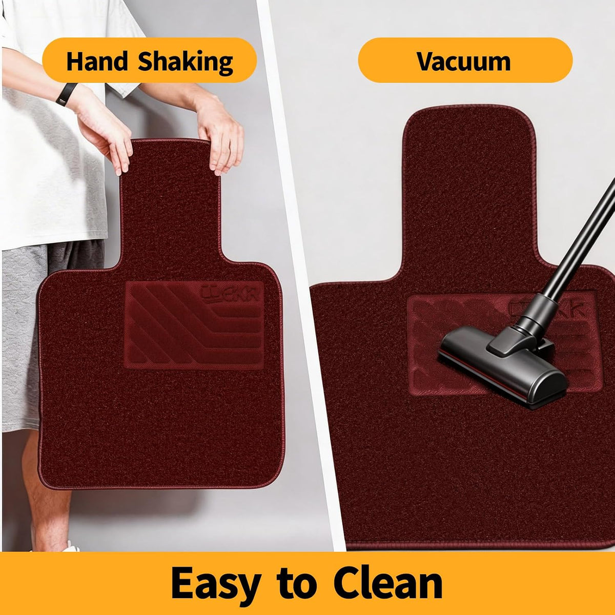 EKR All-Weather Universal Floor Mats,Thick Anti-Slip Car Carpet,4pcs
