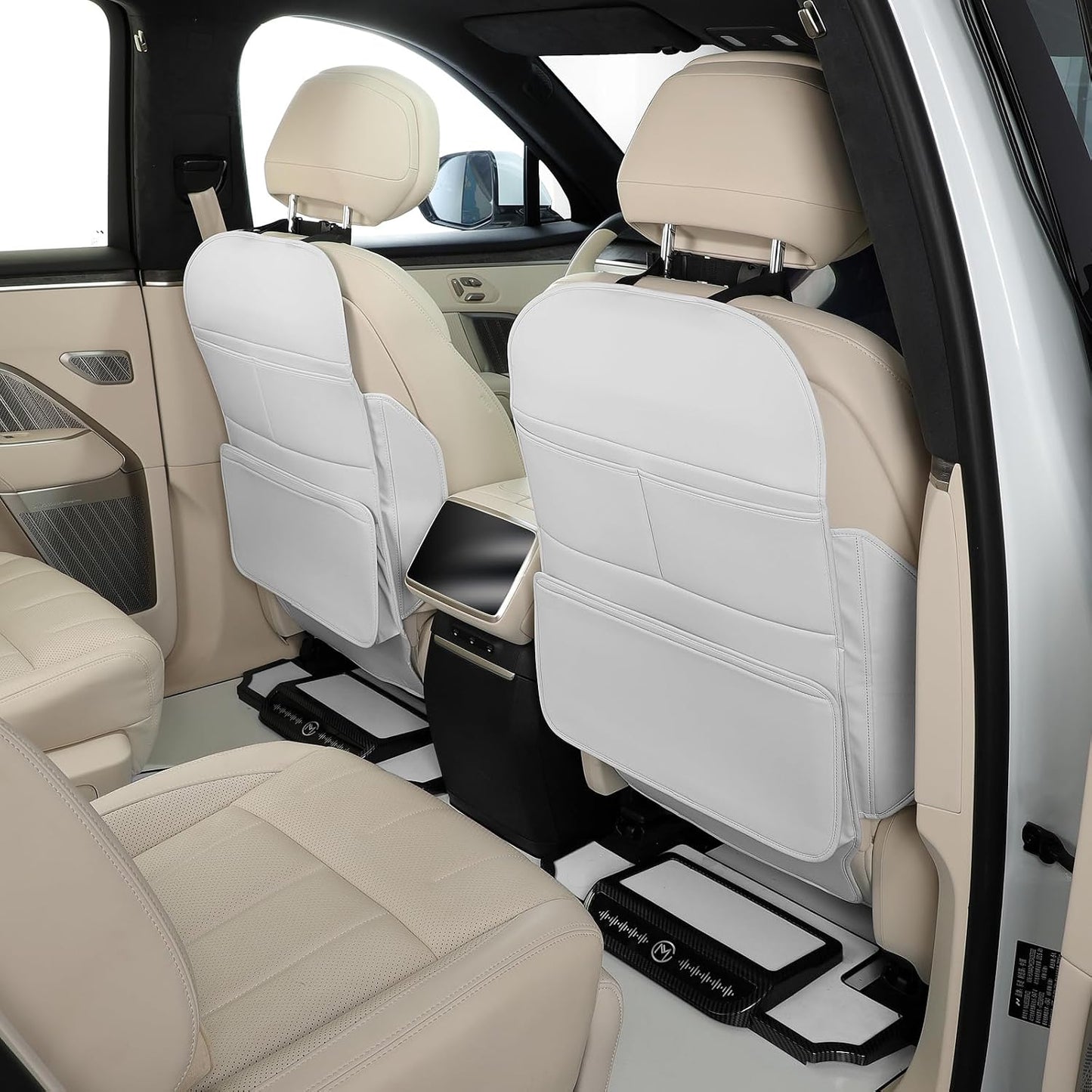 TAIKOO Seat Back Protector,Shields Seat Backs From Kicks and Adds Storage | kick mats back seat protector easy to install and clean, well-crafted, sturdy, durable and stylish.2 Pack
