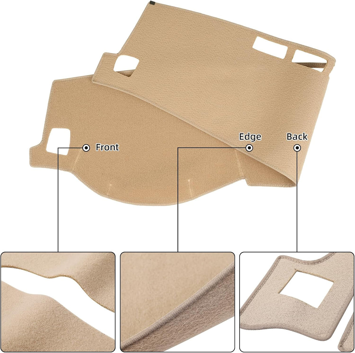 Dash Cover Mat Custom Fit for Lexus ES300 ES330 2002 2003 2004 2005 2006, Dashboard Cover Pad Carpet Protector(02-06 Beige)