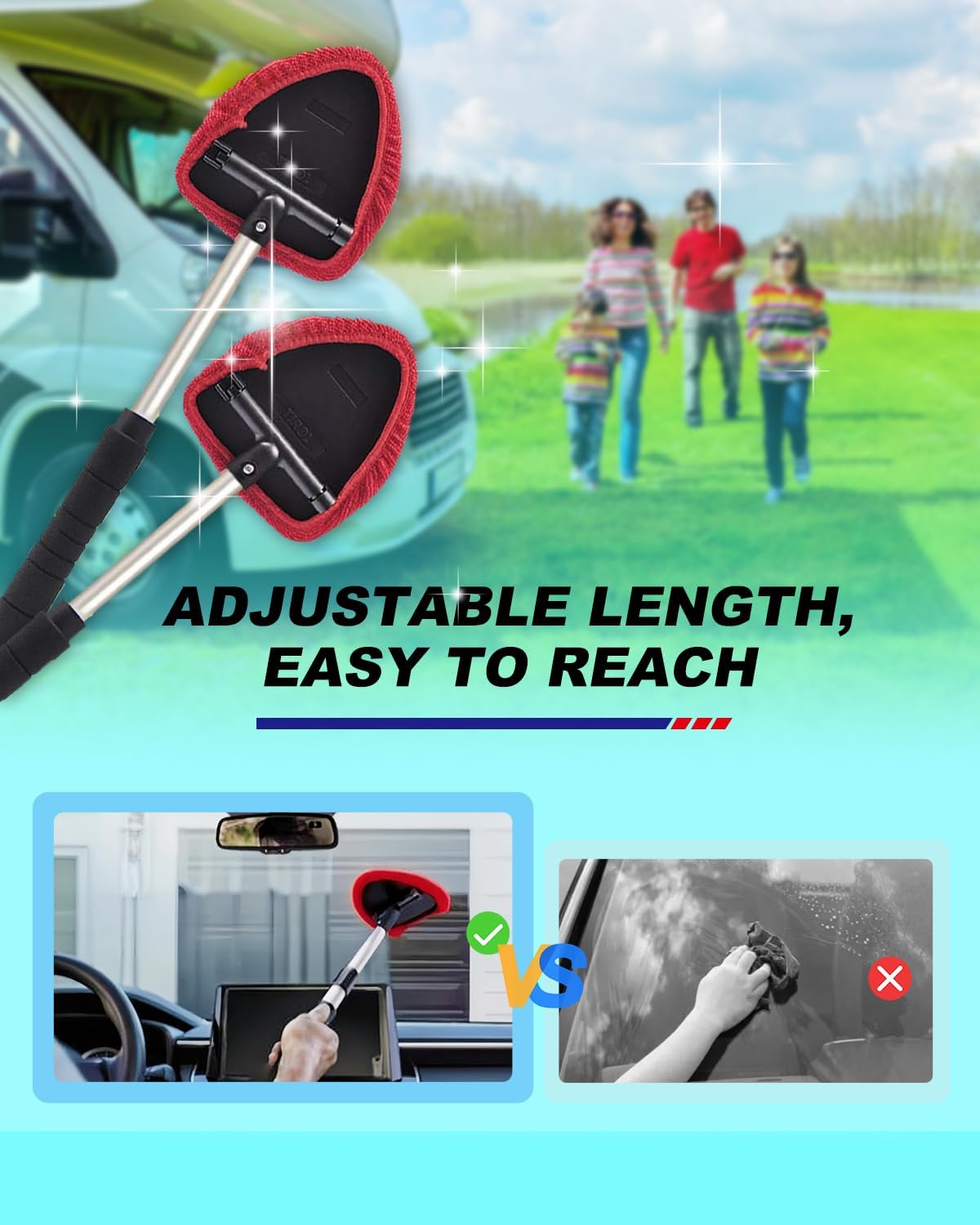 Windshield Cleaner Tool, Car Inside Windshield Cleaner Tool