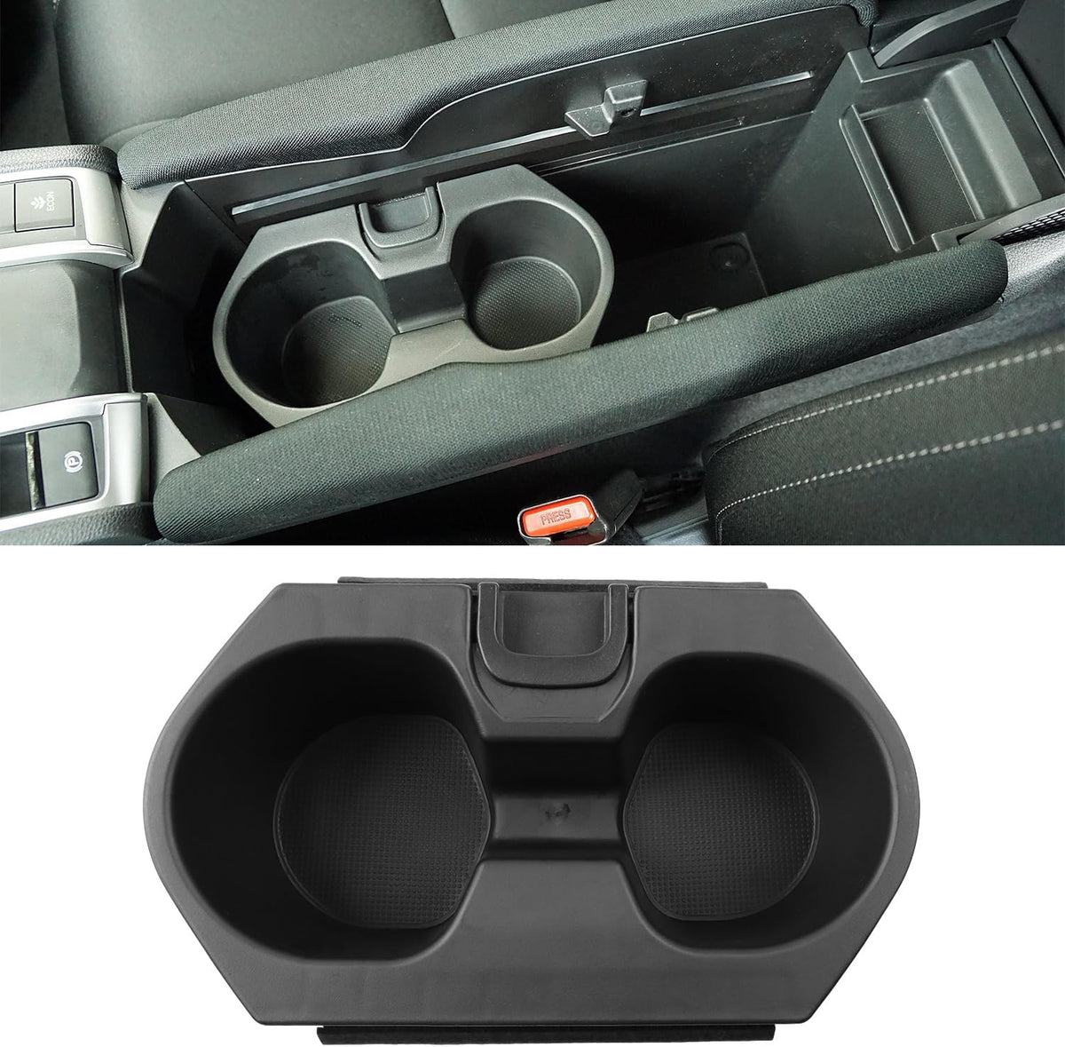 Cup Holder Insert Accessories for Honda Civic 2016-2021