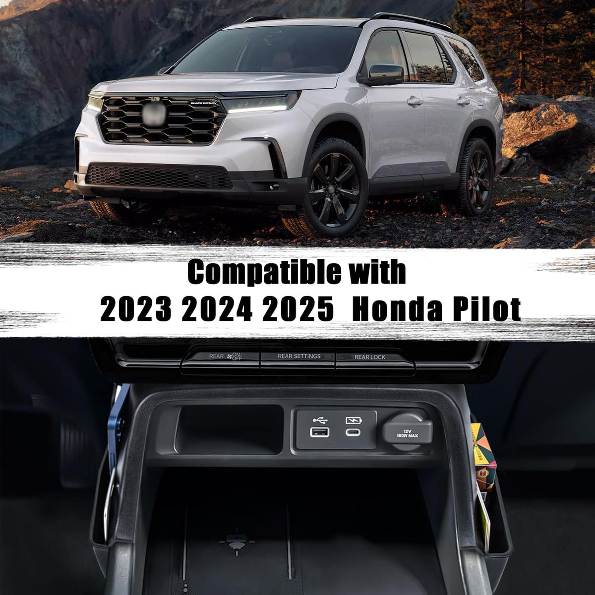 Gear Shift Organizer for 2023-2026 Honda Pilot/2026 Passport
