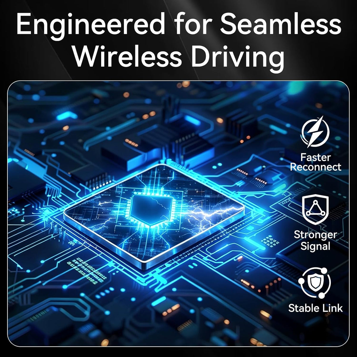 Wireless CarPlay Adapter 2026 Upgrade Mini Design Bluetooth