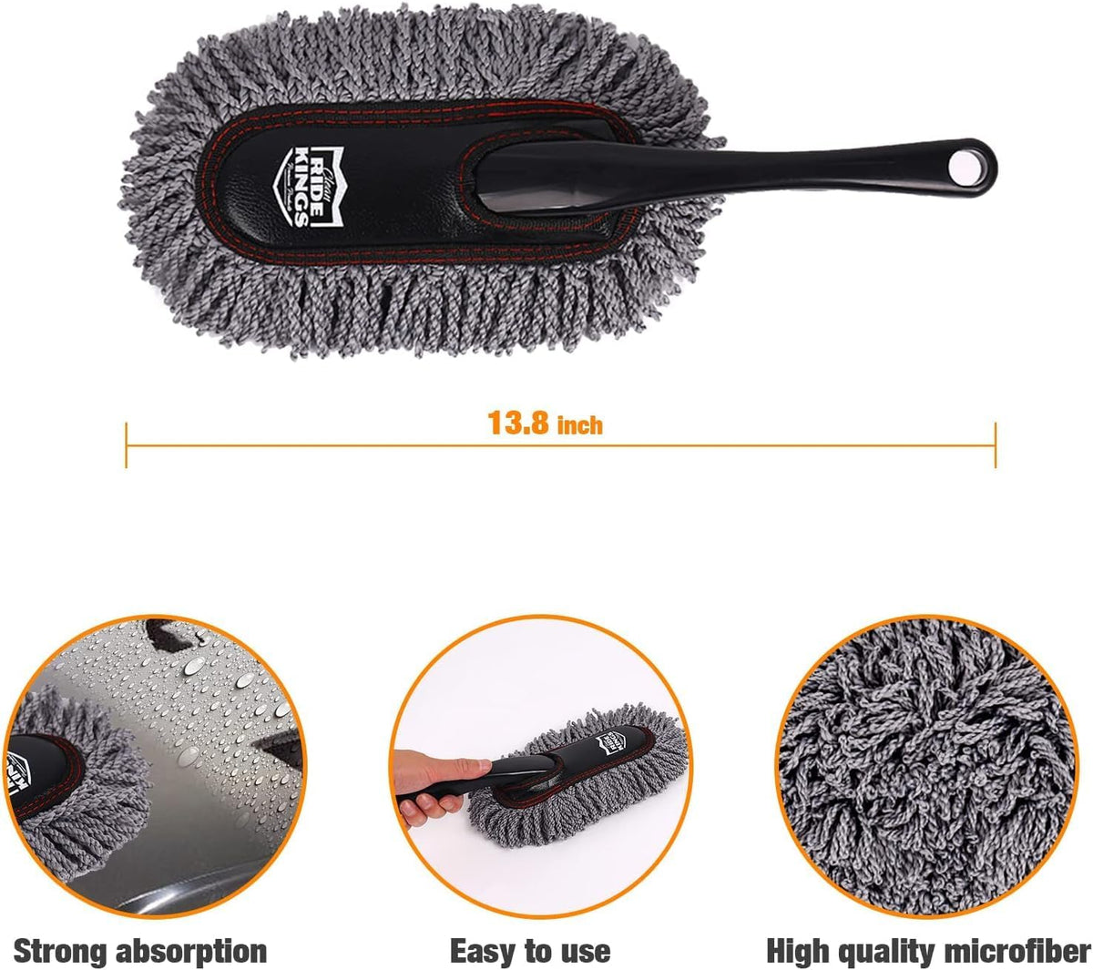 Car Duster Kit, Microfiber, 3 Pcs