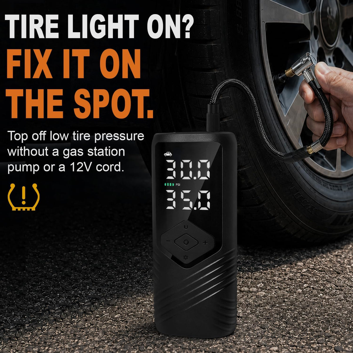 Tire Inflator Portable Air Compressor for Car Tires, 150 PSI Air Pump