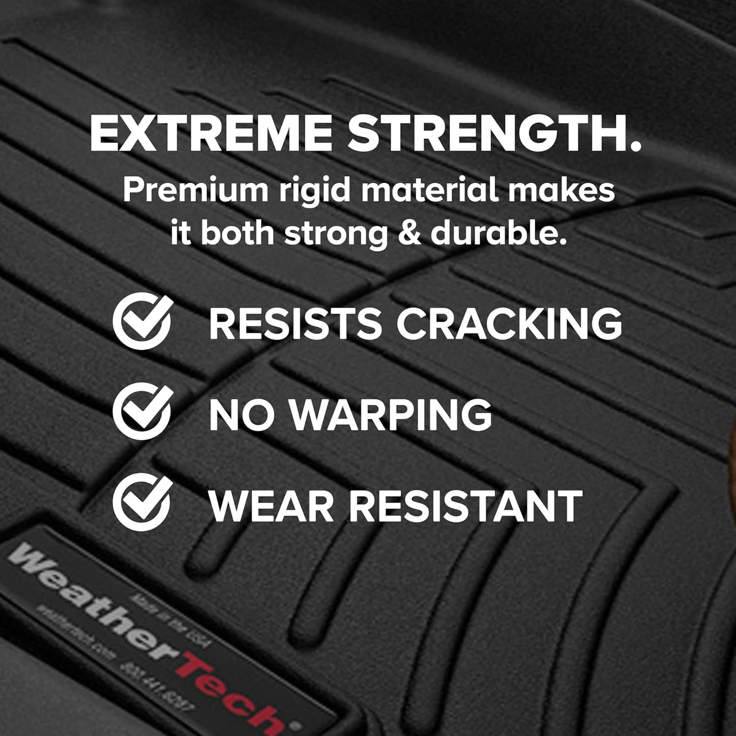 WeatherTech Custom Fit FloorLiners for Nissan Rogue - 1st & 2nd Row (4417701-4416442), Black
