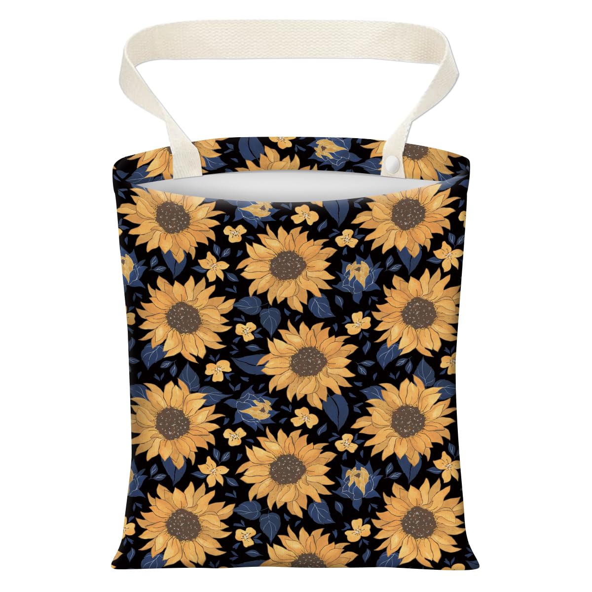 Cute Car Trash Can, Hanging Canvas Car Back Seat Organizer and Storage Bag, Funny Car Trash Bag For Travelling, Outdoor American Patriotic Bow