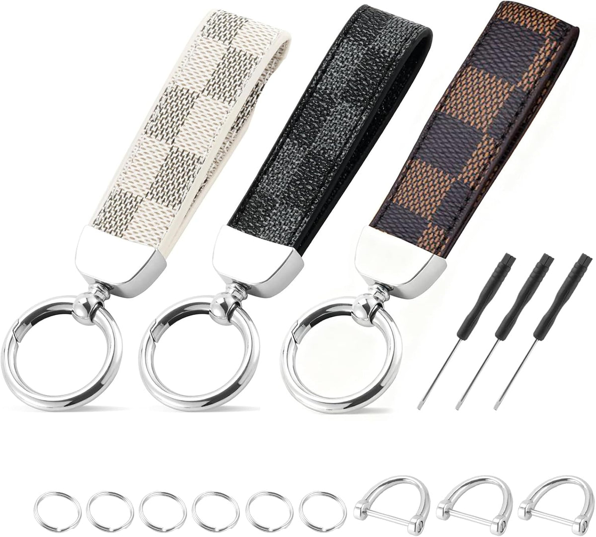 Business Leather Keychain Set - Key Holder