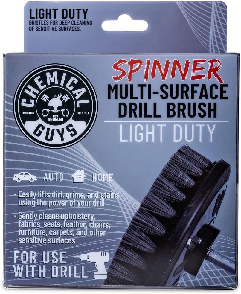 Chemical Guys, Light Duty Spinner Drill Brush Attachment, Multi-Surface