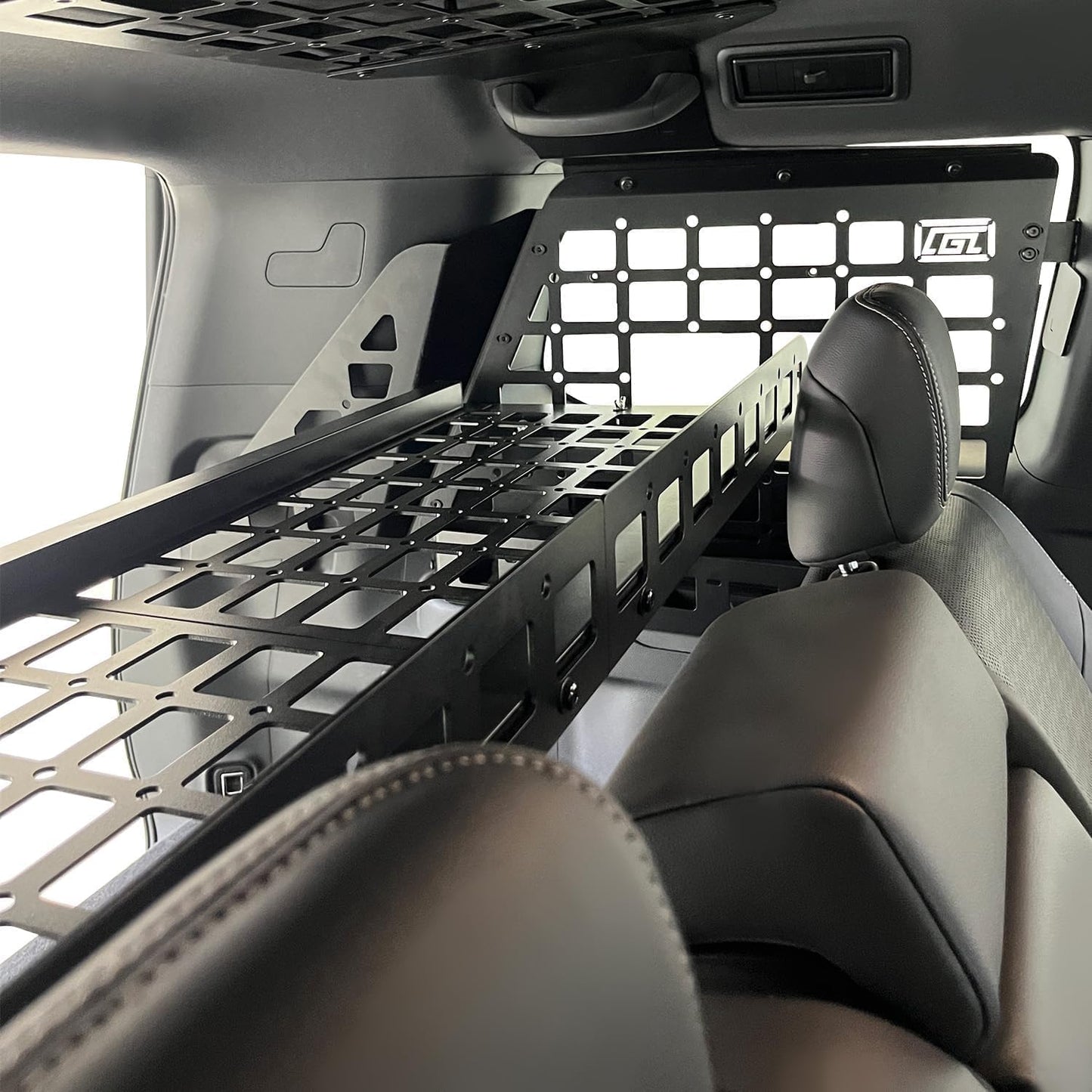 CTH for Toyota Land Cruiser 2024 2025 2026 Car Modification MOLLE Panel Trunk Organizer Cargo Storage Luggage Hanging Bracket Holder Shelf Accessories (Side + Middle Shelf)